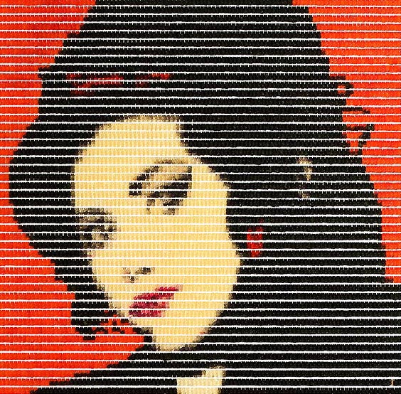 Porträt Amy Winehouse - Pop Art Kunst aus Gummibären