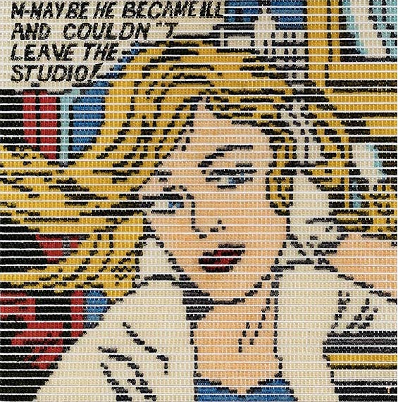 M - Maybe - Pop Art Collage nach Roy Lichtenstein